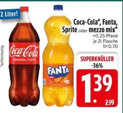 Edeka Coca-Cola, Fanta, Sprite oder Mezzo Mix Angebot