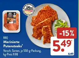 Aldi Süd BBQ Marinierte Putensteaks Angebot