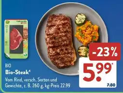 Aldi Süd Bio-Steak Angebot