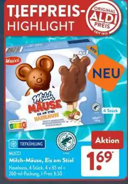 Aldi Süd Milch-Mäuse, Eis am Stiel Angebot