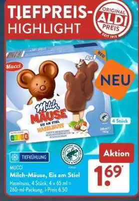 Aldi Süd Milch-Mäuse, Eis am Stiel Angebot