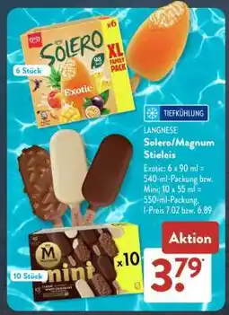 Aldi Süd Langnese Solero/Magnum Stieleis Angebot