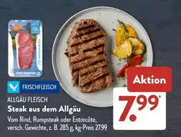Aldi Süd Steak aus dem Allgäu Angebot