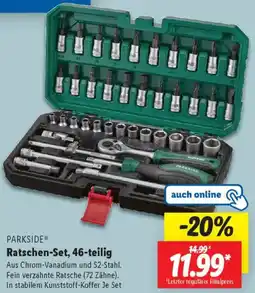 Lidl PARKSIDE Ratschen-Set, 46-teilig Angebot