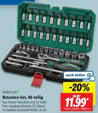 Lidl PARKSIDE Ratschen-Set, 46-teilig Angebot