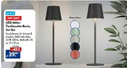 Aldi Süd LED-Akku-Tischleuchte Buria, 2er-Set Angebot