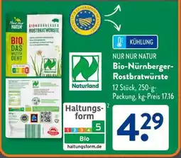 Aldi Süd Bio Nürnberger Rostbratwürste Angebot