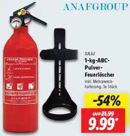 Lidl ANAF 1-kg-ABC Pulver Feuerlöscher Angebot