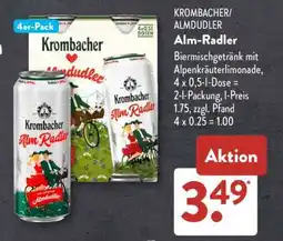 Aldi Süd Krombacher/Almdudler Alm-Radler Angebot