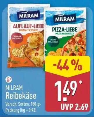 Aldi Nord MILRAM Reibekäse Angebot