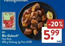 Aldi Süd Bio-Gulasch Angebot