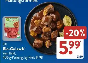Aldi Süd Bio-Gulasch Angebot