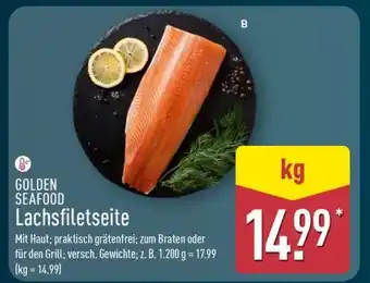 Aldi Nord GOLDEN SEAFOOD Lachsfiletseite Angebot