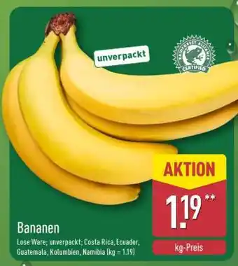 Aldi Nord Bananen Angebot