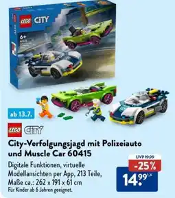 Aldi Süd City-Verfolgungsjagd mit Polizeiauto und Muscle Car 60415 Angebot