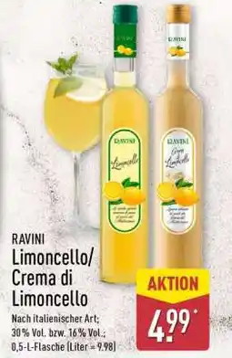 Aldi Nord RAVINI Limoncello/Crema di Limoncello Angebot