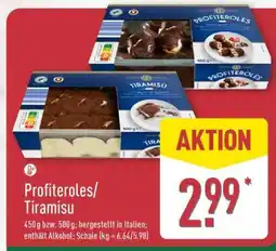 Aldi Nord Profiteroles/Tiramisu Angebot