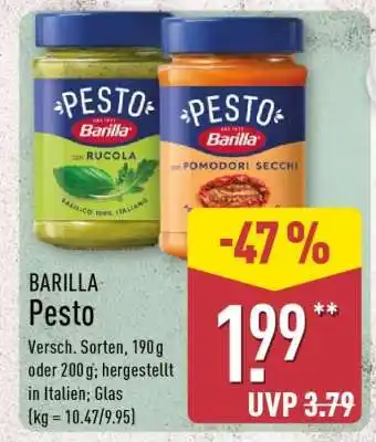 Aldi Nord Barilla Pesto Angebot