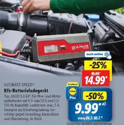 Lidl ULTIMATE SPEED Kfz-Batterieladegerät Angebot