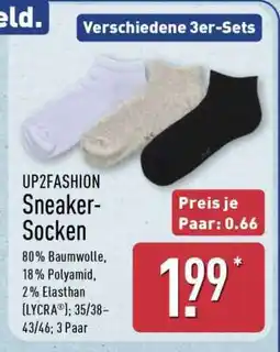 Aldi Nord UP2FASHION Sneaker-Socken Angebot