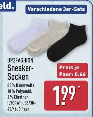 Aldi Nord UP2FASHION Sneaker-Socken Angebot