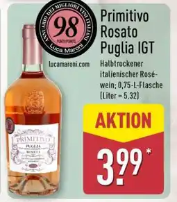 Aldi Nord Primitivo Rosato Puglia IGT Angebot