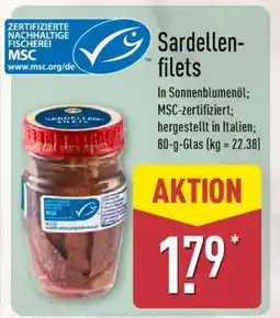Aldi Nord Sardellenfilets Angebot