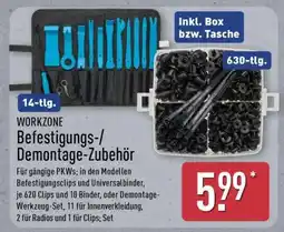 Aldi Nord WORKZONE Befestigungs-/ Demontage-Zubehör Angebot