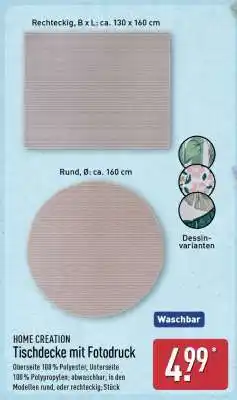 Aldi Nord Tischdecke mit Fotodruck Angebot