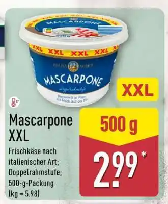 Aldi Nord Mascarpone XXL Angebot