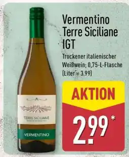 Aldi Nord Vermentino Terre Siciliane IGT Angebot