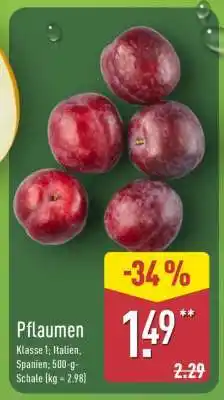 Aldi Nord Pflaumen Angebot