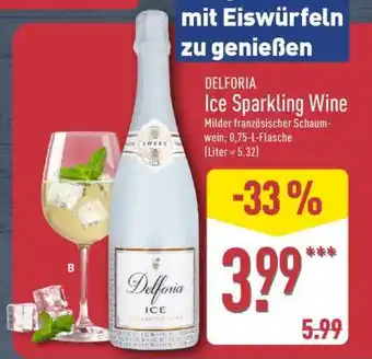 Aldi Nord DELFORIA Ice Sparkling Wine Angebot