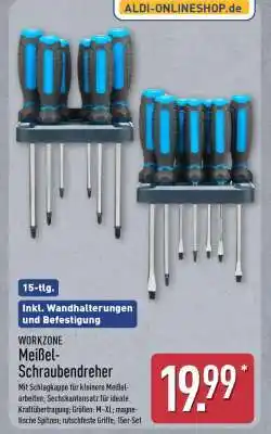 Aldi Nord WORKZONE Meißel-Schraubendreher Angebot