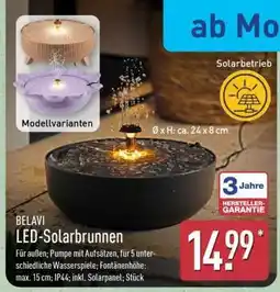 Aldi Nord BELAVI LED-Solarbrunnen Angebot