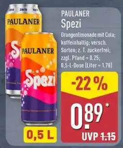 Aldi Nord Paulaner Spezi Angebot