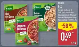 Aldi Nord Knorr Fix Angebot