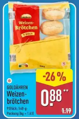 Aldi Nord GOLDÄHREN Weizenbrötchen Angebot