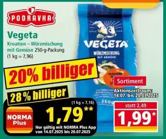 Norma Vegeta Angebot