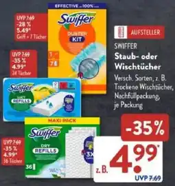 Aldi Süd SWIFFER Staub- oder Wischtücher Angebot