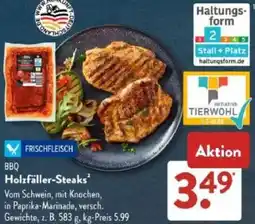 Aldi Süd BBQ Holzfäller-Steaks Angebot