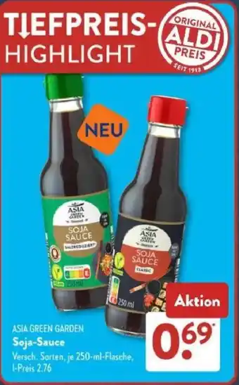 Aldi Süd ASIA GREEN GARDEN Soja-Sauce Angebot