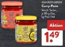 Aldi Süd ASIA GREEN GARDEN Curry-Paste Angebot