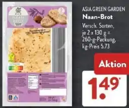 Aldi Süd ASIA GREEN GARDEN Naan-Brot Angebot