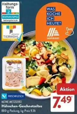 Aldi Süd MEINE METZGEREI Hähnchen-Geschnetzeltes Angebot