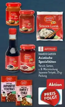 Aldi Süd BAMBOO GARDEN Asiatische Spezialitäten Angebot