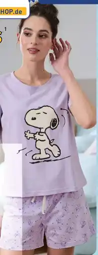 Aldi Nord Peanuts Damen Pyjama Angebot