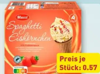 Aldi Nord Mucci Spaghetti-Eishörnchen Angebot