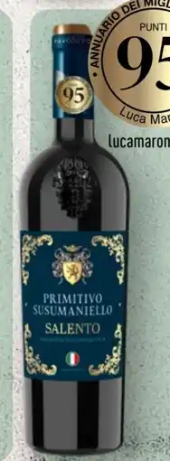 Aldi Nord PavoNero Primitivo Susumaniello Salento Angebot