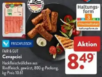 Aldi Süd FAIR & GUT Cevapcici Angebot